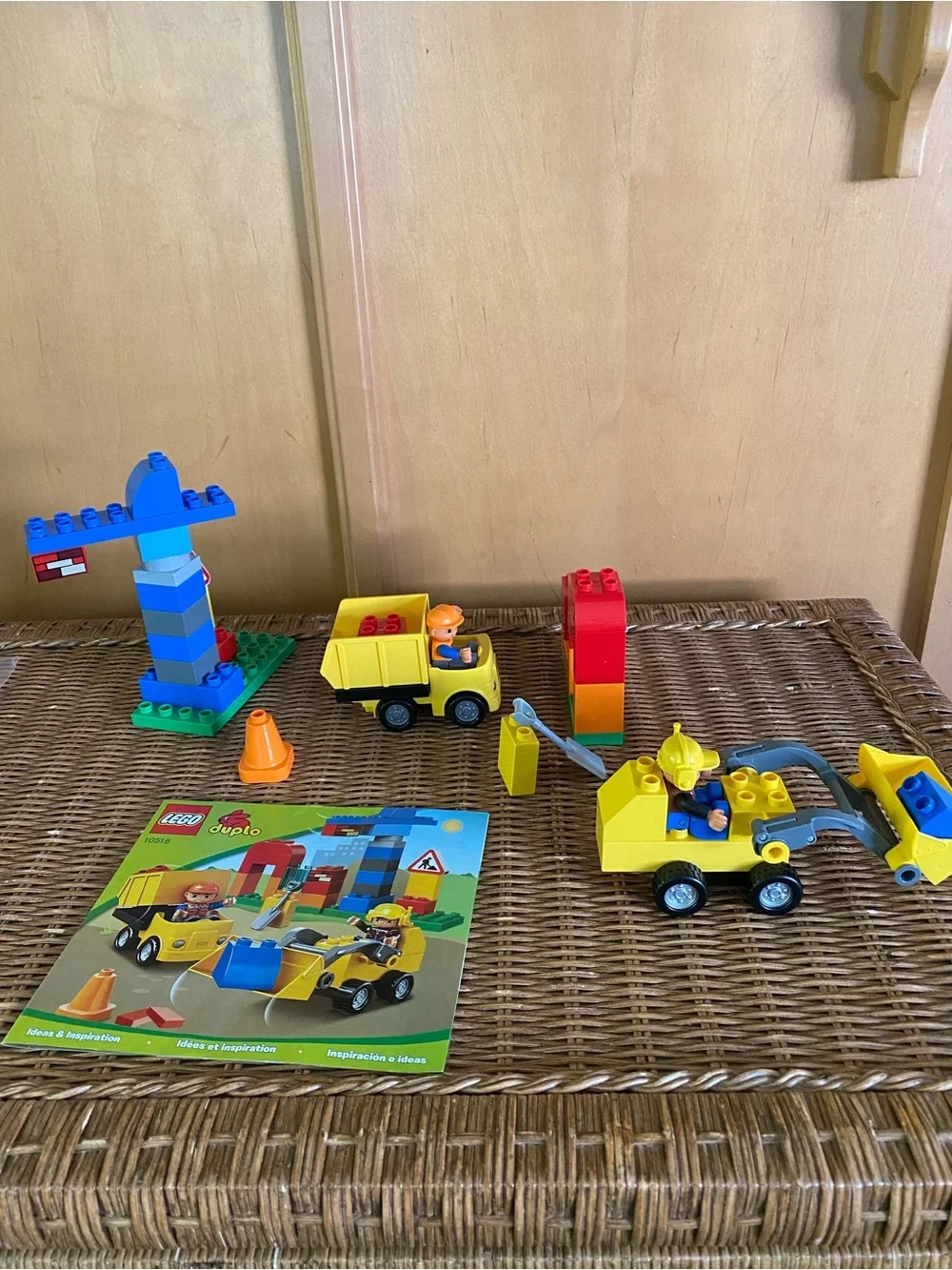 Lego Yellow & Blue Construction Vehicles Duplo Set